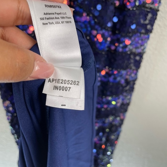 ADRIANNA PAPELL Womens Spaghetti‎ Strap Maxi Formal Sheath Dress - Picture 10 of 11